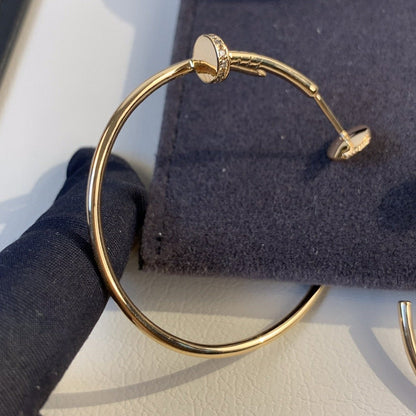 [Perla Lux]JUSTE EARRINGS GOLD DIAMONDS 1.8MM