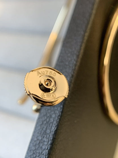 [Perla Lux]JUSTE EARRINGS GOLD DIAMONDS 1.8MM