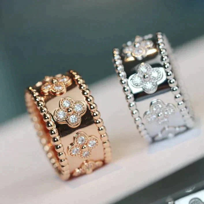[Perla Lux]CLOVER KALEIDOSCOPE RING 10MM