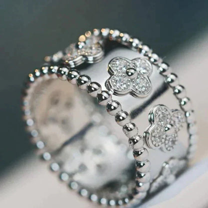[Perla Lux]CLOVER KALEIDOSCOPE RING 10MM