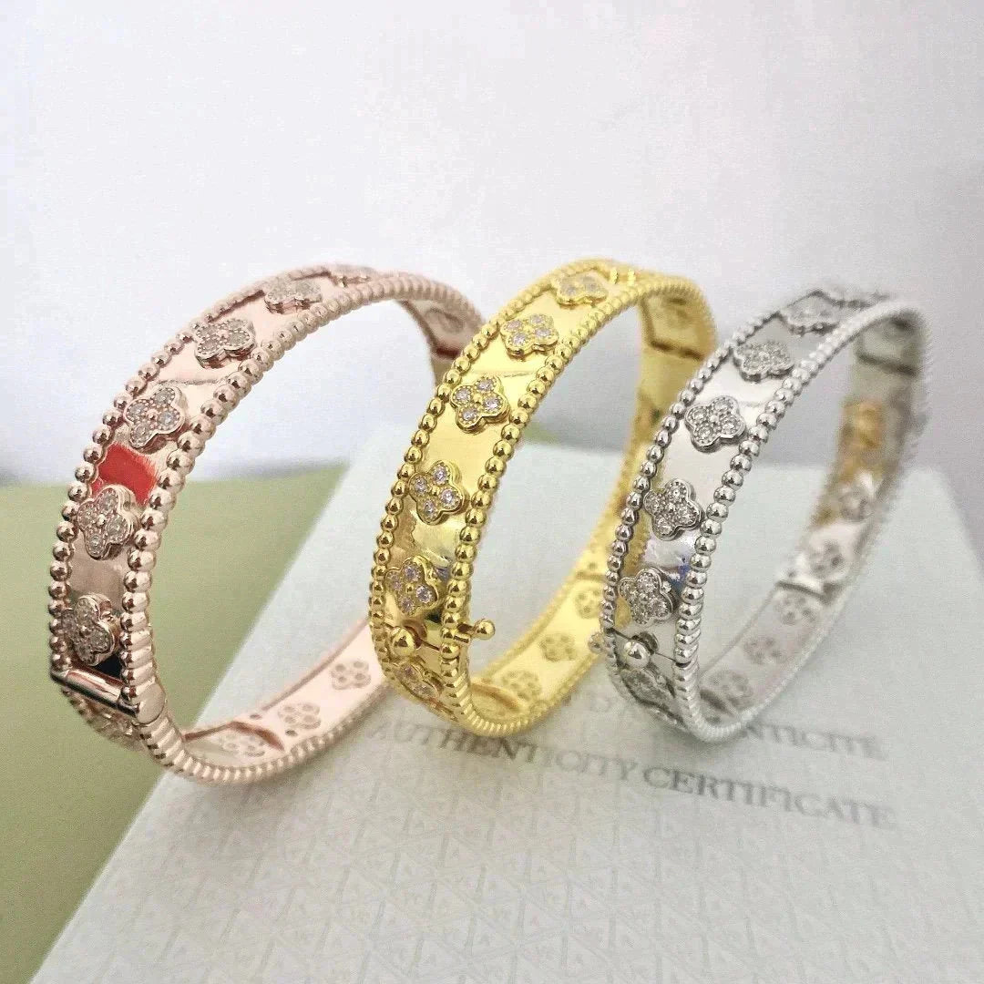 [Perla Lux]CLOVER BRACELET 8MM DIAMONDS