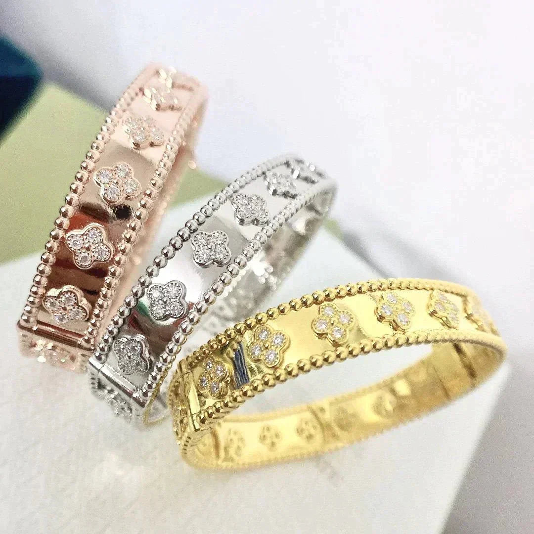 [Perla Lux]CLOVER BRACELET 8MM DIAMONDS