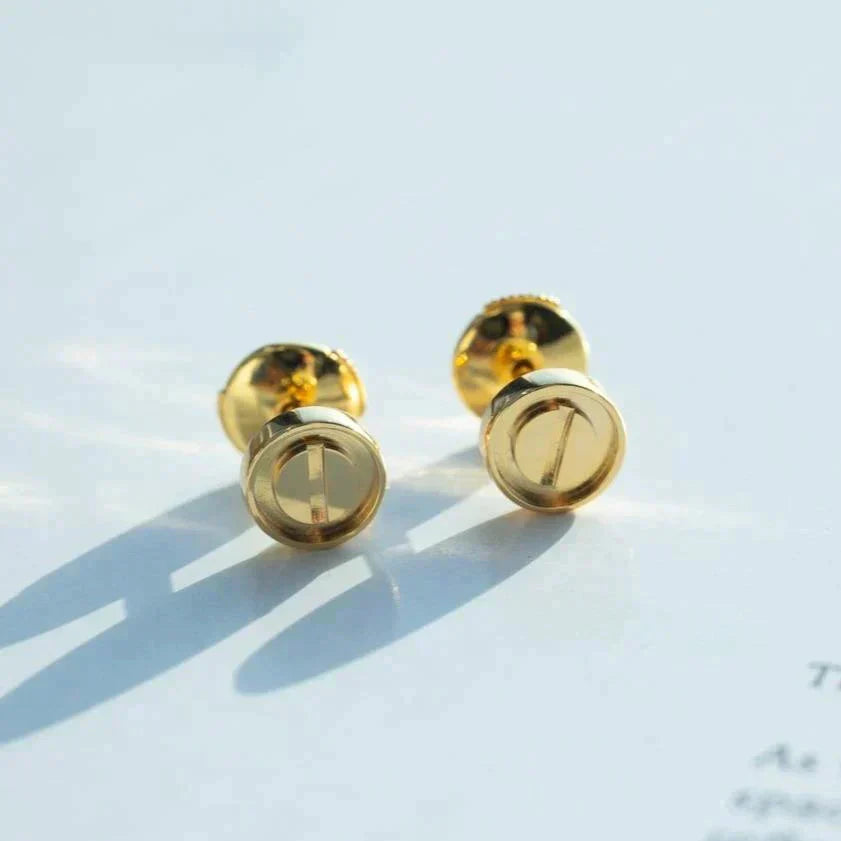 [Perla Lux]LOVE EARRINGS GOLD 10MM