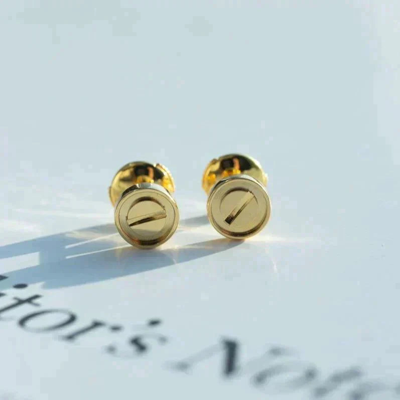 [Perla Lux]LOVE EARRINGS GOLD 10MM