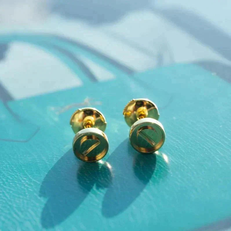[Perla Lux]LOVE EARRINGS GOLD 10MM