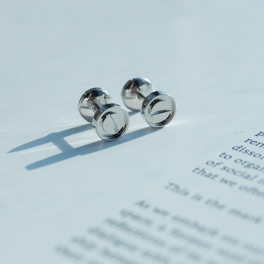 [Perla Lux]LOVE EARRINGS SILVER 10MM