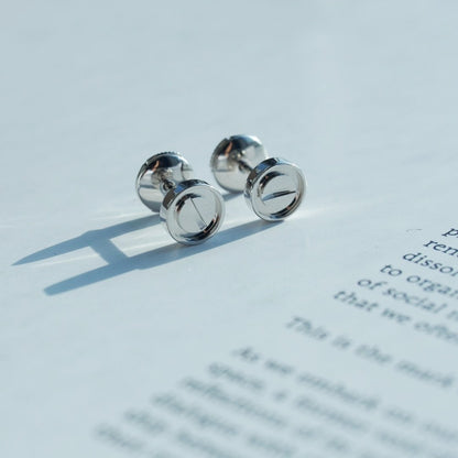 [Perla Lux]LOVE EARRINGS SILVER 10MM