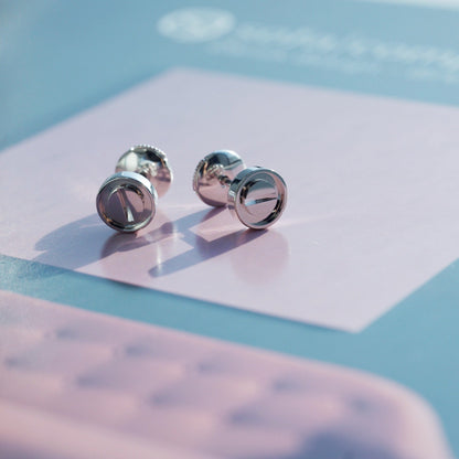 [Perla Lux]LOVE EARRINGS SILVER 10MM