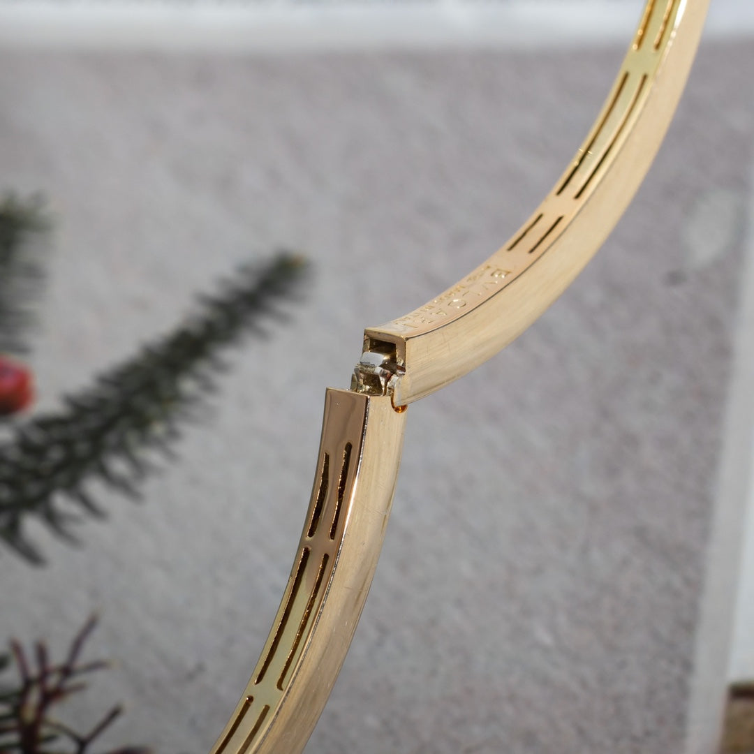 [Perla Lux]SERPENTI BRACELET PINK GOLD DIAMOND DOUBLE SNAKE