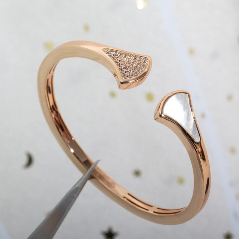 [Perla Lux]DREAM BRACELET OPEN PINK GOLD MOP DIAMOND