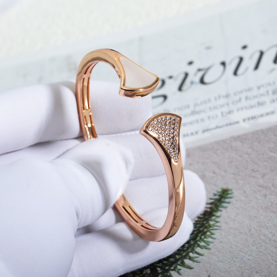 [Perla Lux]DREAM BRACELET OPEN PINK GOLD MOP DIAMOND