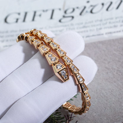 [Perla Lux]SERPENTI BRACELET 6.8MM PINK GOLD DIAMOND