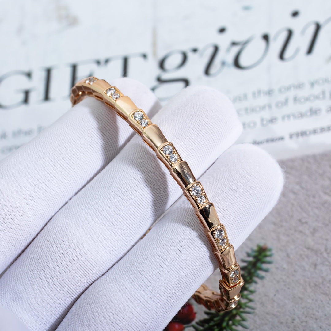 [Perla Lux]SERPENTI SMALL BRACELET PINK GOLD DIAMOND