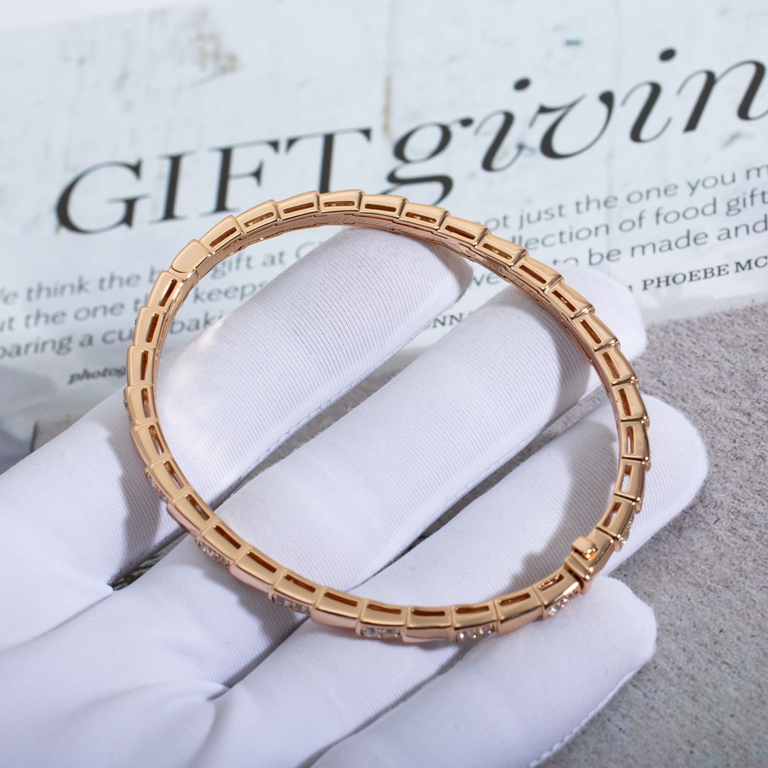 [Perla Lux]SERPENTI BRACELET PINK GOLD DIAMOND
