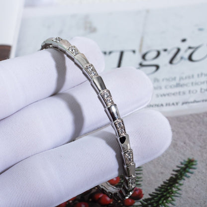[Perla Lux]SERPENTI BRACELET SILVER DIAMOND