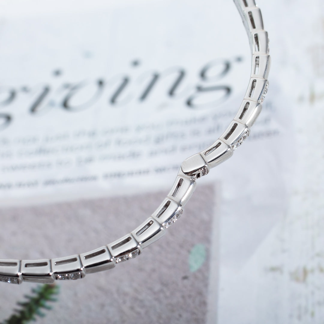 [Perla Lux]SERPENTI BRACELET SILVER DIAMOND