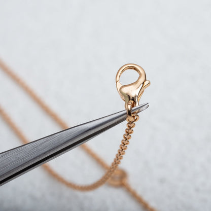 [Perla Lux]PARENTESI NECKLACE PINK GOLD