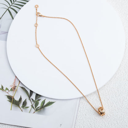 [Perla Lux]PARENTESI NECKLACE PINK GOLD