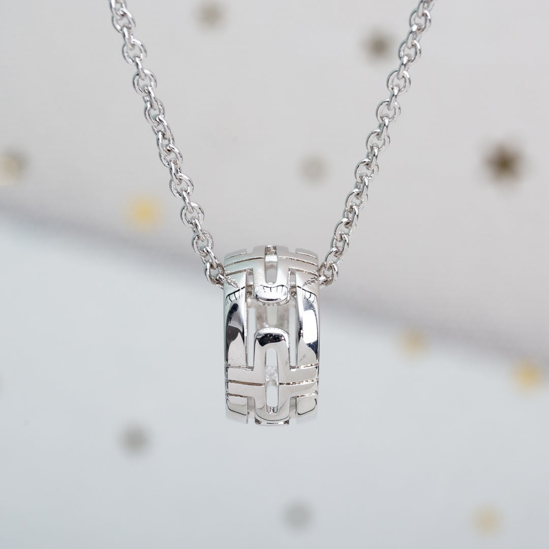 [Perla Lux]PARENTESI NECKLACE SILVER