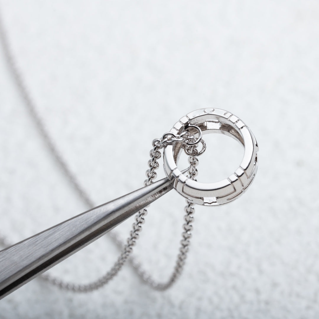 [Perla Lux]PARENTESI NECKLACE SILVER