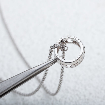 [Perla Lux]PARENTESI NECKLACE SILVER