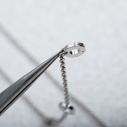 [Perla Lux]PARENTESI NECKLACE SILVER
