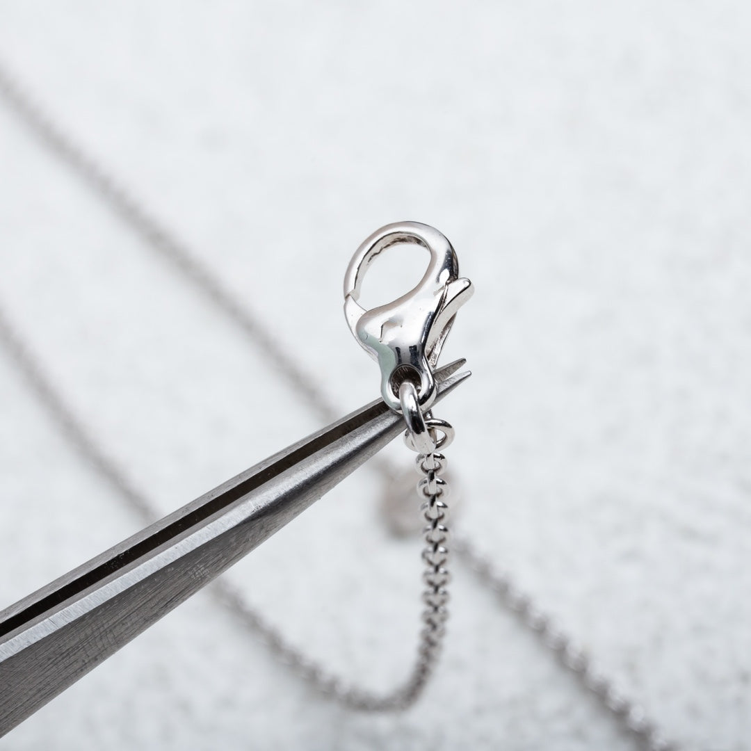 [Perla Lux]PARENTESI NECKLACE SILVER