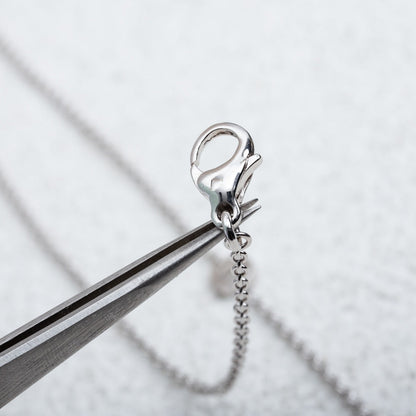 [Perla Lux]PARENTESI NECKLACE SILVER