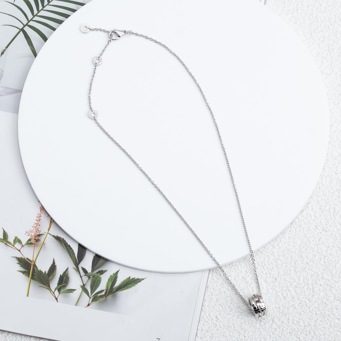 [Perla Lux]PARENTESI NECKLACE SILVER