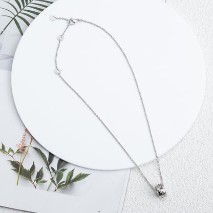 [Perla Lux]PARENTESI NECKLACE SILVER