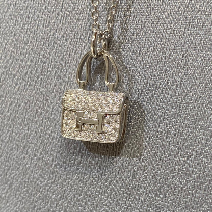 [Perla Lux]CONSTANCE PEDANT DIAMOND NECKLACE