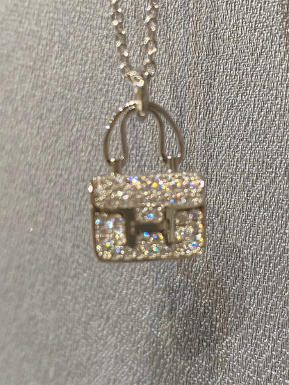[Perla Lux]CONSTANCE PEDANT DIAMOND NECKLACE