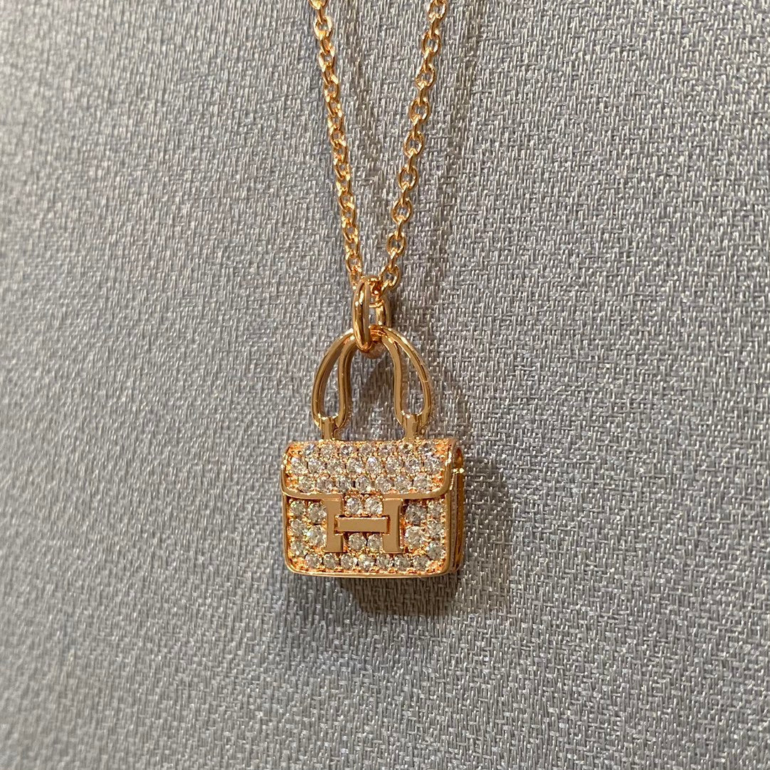 [Perla Lux]CONSTANCE PEDANT DIAMOND NECKLACE