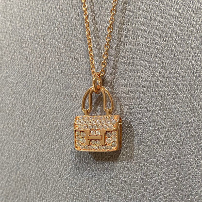 [Perla Lux]CONSTANCE PEDANT DIAMOND NECKLACE