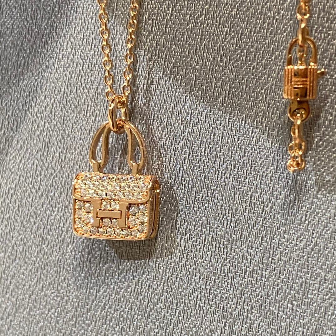 [Perla Lux]CONSTANCE PEDANT DIAMOND NECKLACE