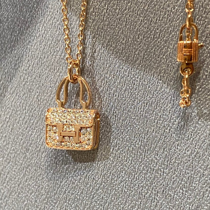 [Perla Lux]CONSTANCE PEDANT DIAMOND NECKLACE