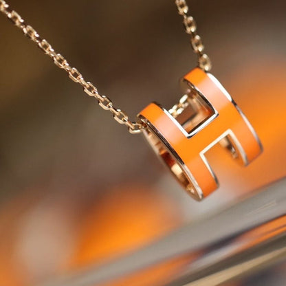 [Perla Lux]POP H PEDANT PINK GOLD