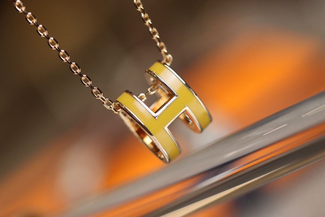 [Perla Lux]POP H PEDANT PINK GOLD