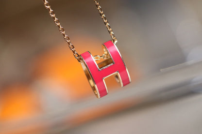 [Perla Lux]POP H PEDANT PINK GOLD