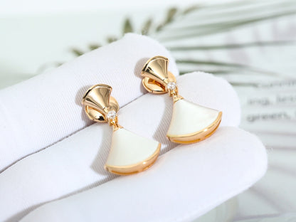 [Perla Lux]DREAM MOP PINK GOLD EARRINGS