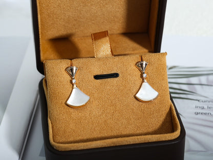[Perla Lux]DREAM MOP PINK GOLD EARRINGS