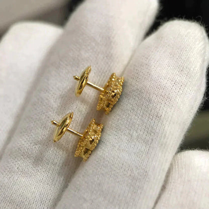 [Perla Lux]CLOVER MINI 9.5MM MALACHITE  EARRINGS