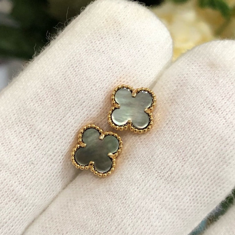 [Perla Lux]CLOVER MINI GOLD EARRINGS