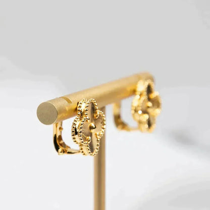 [Perla Lux]CLOVER MEDIUM 1 MOTIFS LASER EARRINGS