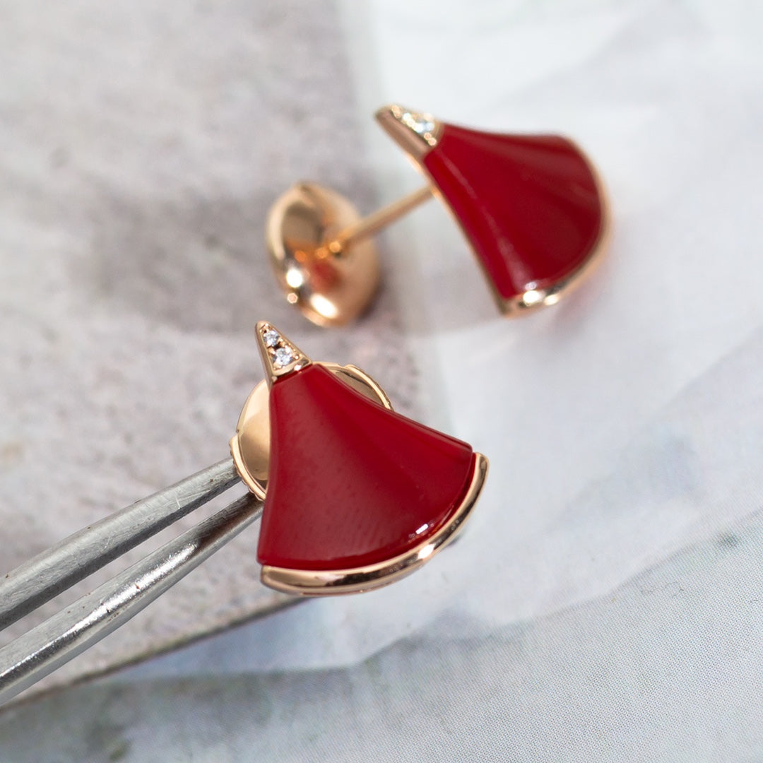 [Perla Lux]DIVAS DREAM EARRINGS PINK GOLD