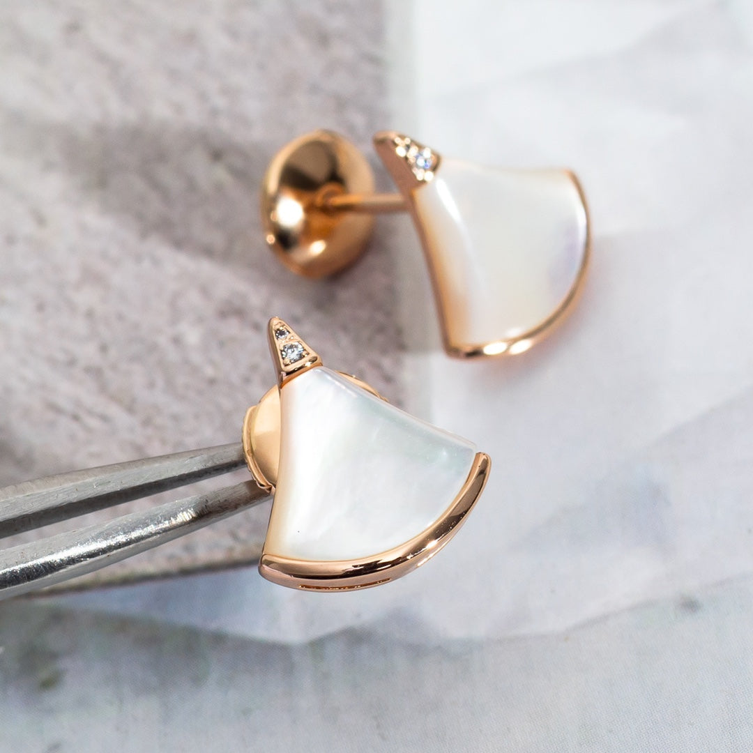 [Perla Lux]DIVAS DREAM EARRINGS PINK GOLD