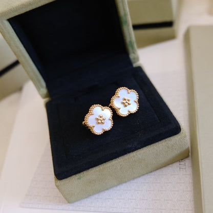 [Perla Lux]LUCKY WHITE MOP EARRINGS