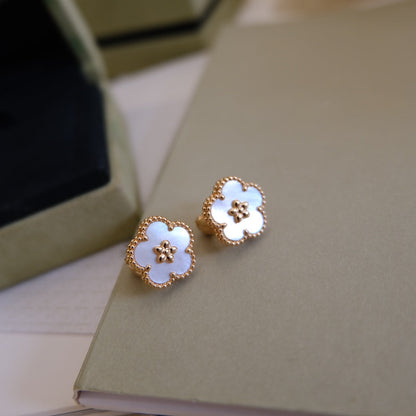 [Perla Lux]LUCKY WHITE MOP EARRINGS
