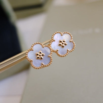 [Perla Lux]LUCKY WHITE MOP EARRINGS
