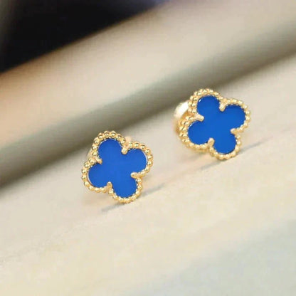 [Perla Lux]CLOVER MINI 9.5MM TURQUOISE EARRINGS